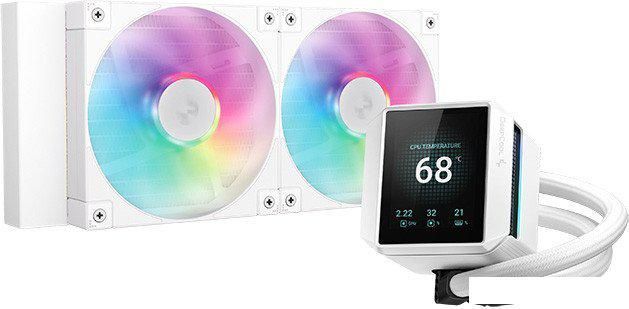Система жидкостного охлаждения для процессора DeepCool Mystique 240 WH ARGB R-LX240-WHDSNMCP-G-1