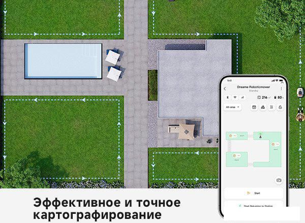 Газонокосилка-робот Dreame A1 Pro 800