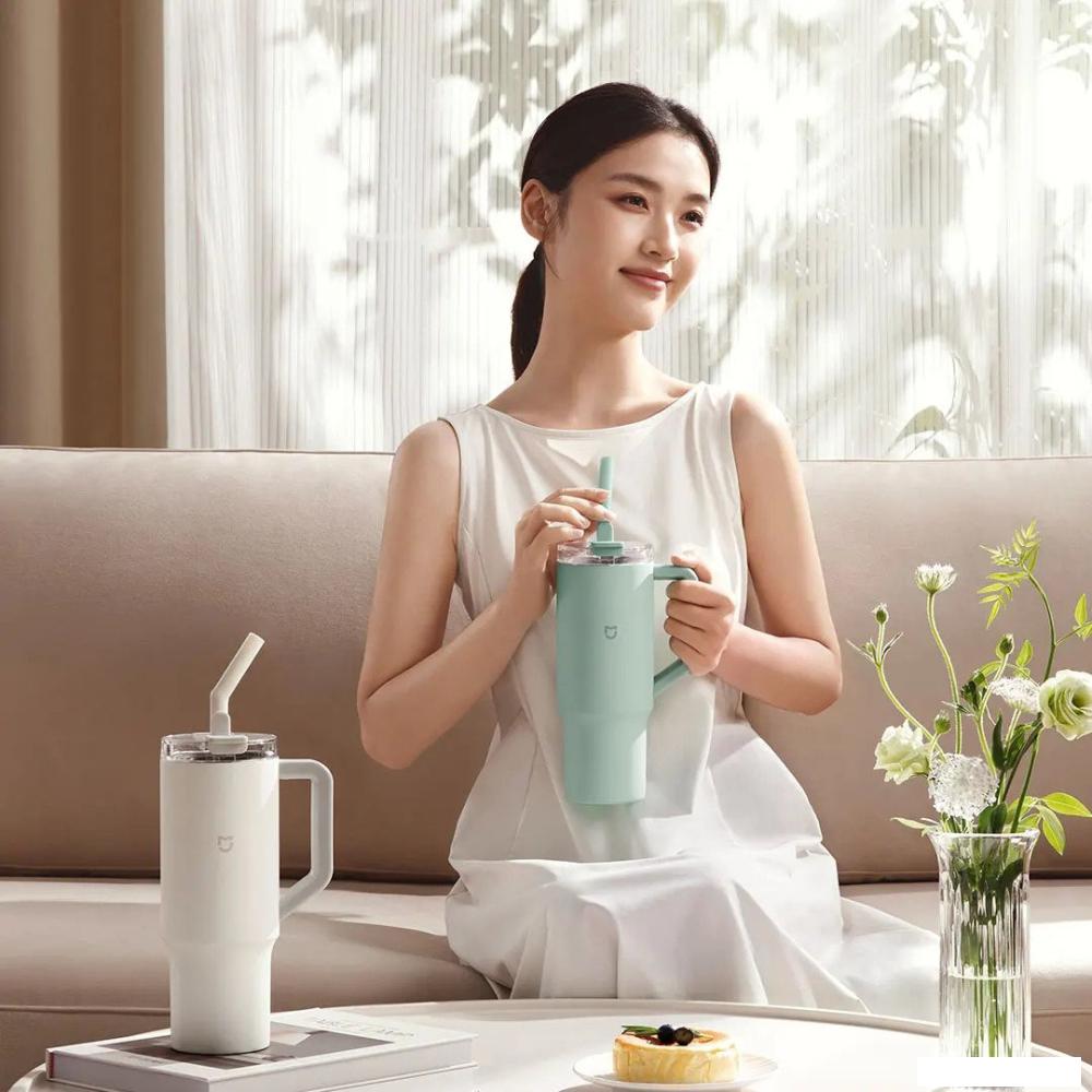 Термокружка Xiaomi Mijia Sippy Cup MJXGB01RM 1 л (белый)