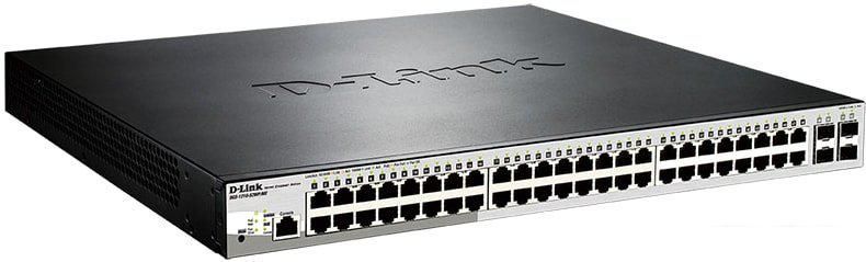 Управляемый коммутатор 2-го уровня D-Link DGS-1210-52MP/ME/B1A