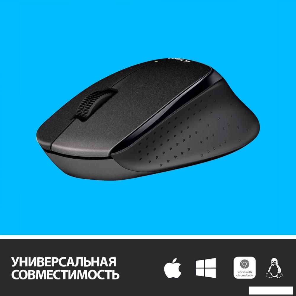 Мышь Logitech M330 Silent Plus (черный)