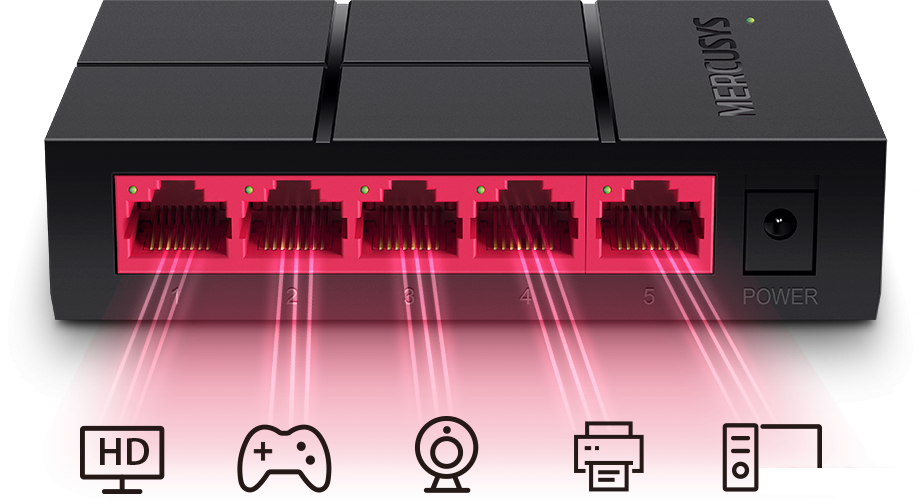 Неуправляемый коммутатор Mercusys MS105G