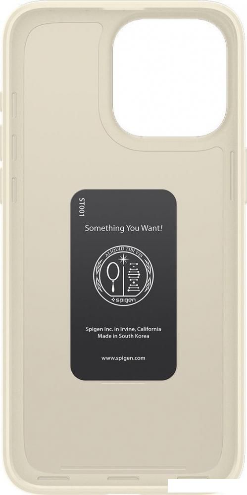 Чехол для телефона Spigen Thin Fit для iPhone 15 Pro Max ACS06551 (бежевый)