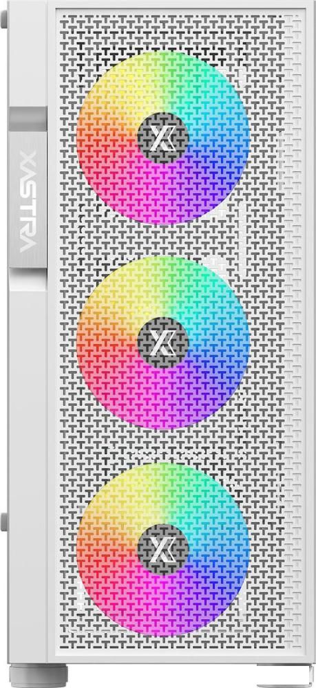 Корпус XASTRA A302 4FRGB WH (белый)
