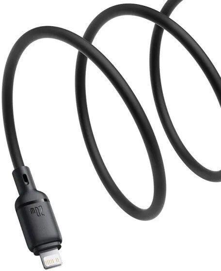 Кабель Baseus Silky Series Fast Charging Cable USB Type-C - Lightning (1 м, черный)