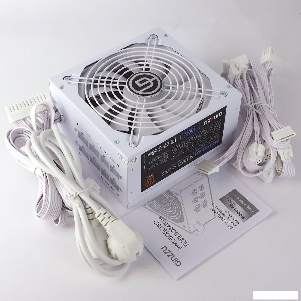 Блок питания Ginzzu MC700 (белый)
