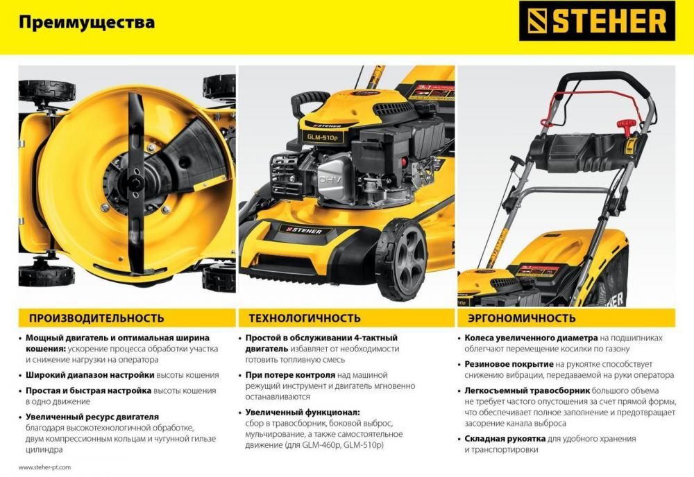 Газонокосилка Steher GLM-510p