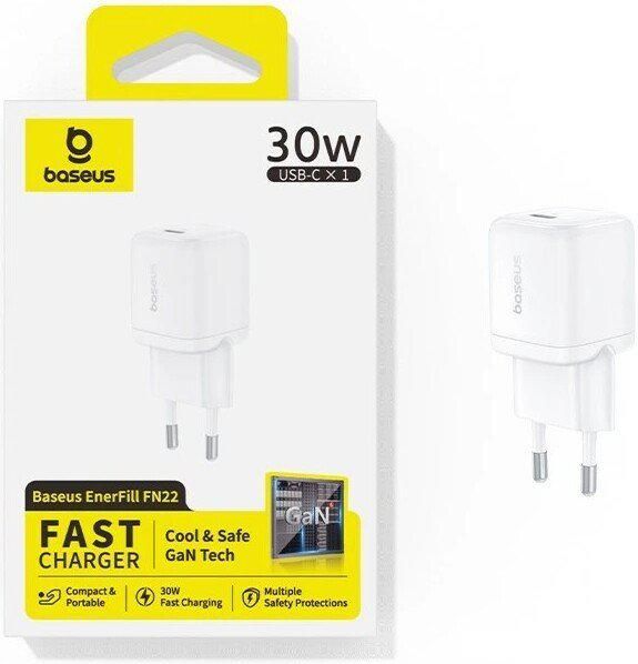 Сетевое зарядное Baseus EnerFill FN22 1C 30W E0123101