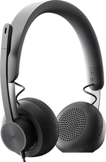 Офисная гарнитура Logitech Zone Wired UC