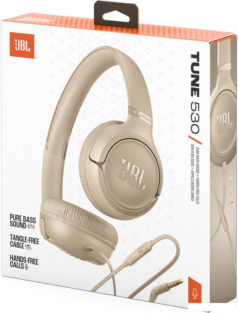 Наушники JBL Tune 530 (бежевый)