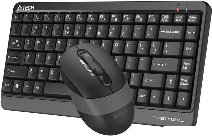 Офисный набор A4Tech Fstyler FG1110 (черный/серый)