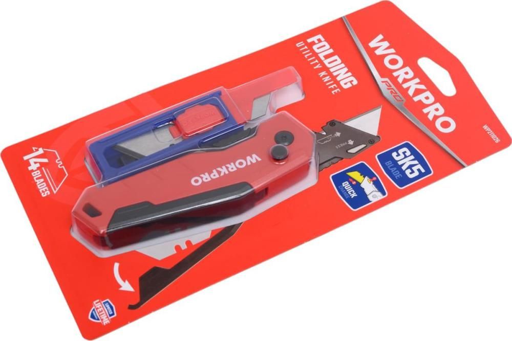 Нож строительный Workpro WP211026