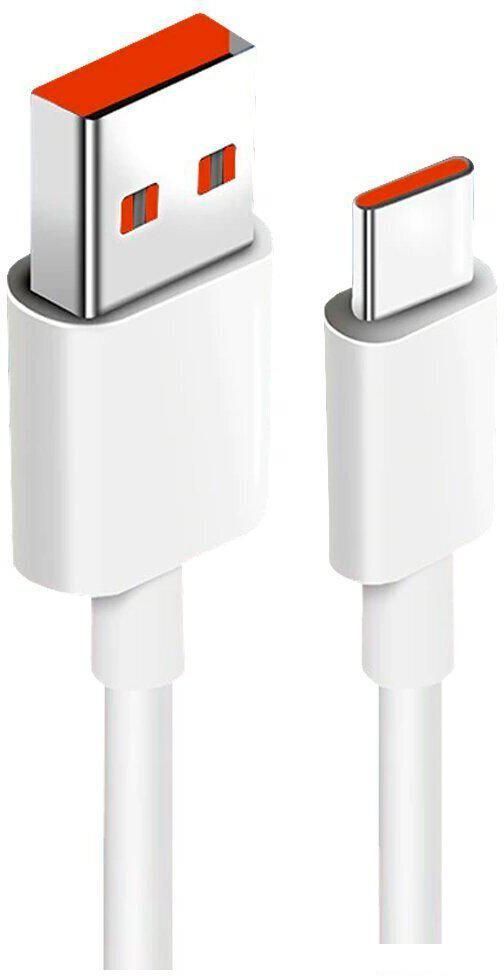 Кабели, адаптеры, разветвители Xiaomi 6A USB Type-A - USB Type-C BHR9161CN (2 м, белый)