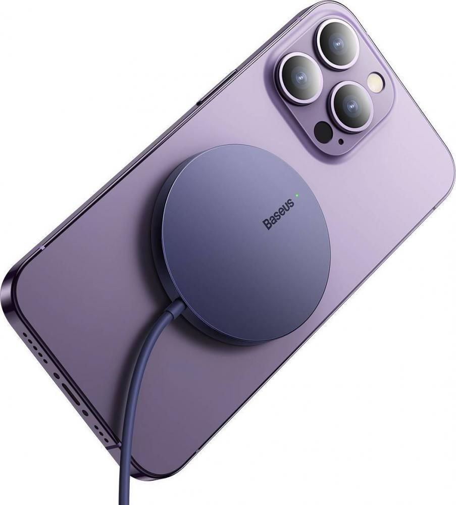 Беспроводное зарядное Baseus Simple Mini3 Magnetic Wireless Charger 15W CCJJ040205
