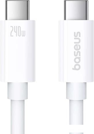 Кабель Baseus Superior Series 2 USB4 Full-Function Fast Charging Cable 240W USB Type-C - USB Type-C (1 м, белый)