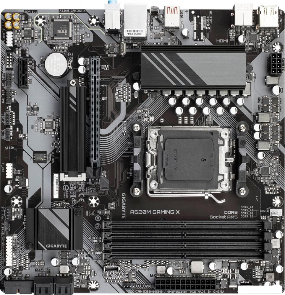 Материнская плата Gigabyte A620M Gaming X (rev. 1.1)