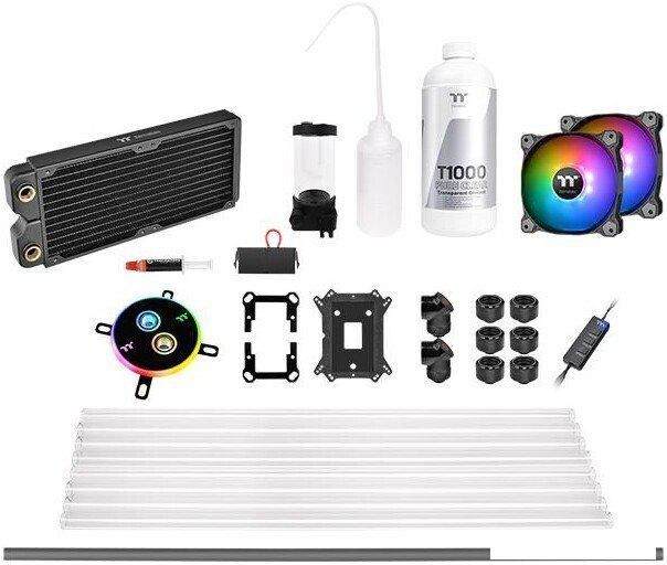 Система жидкостного охлаждения для процессора Thermaltake Pacific C240 DDC Hard Tube Water Cooling Kit CL-W242-CU12SW-A