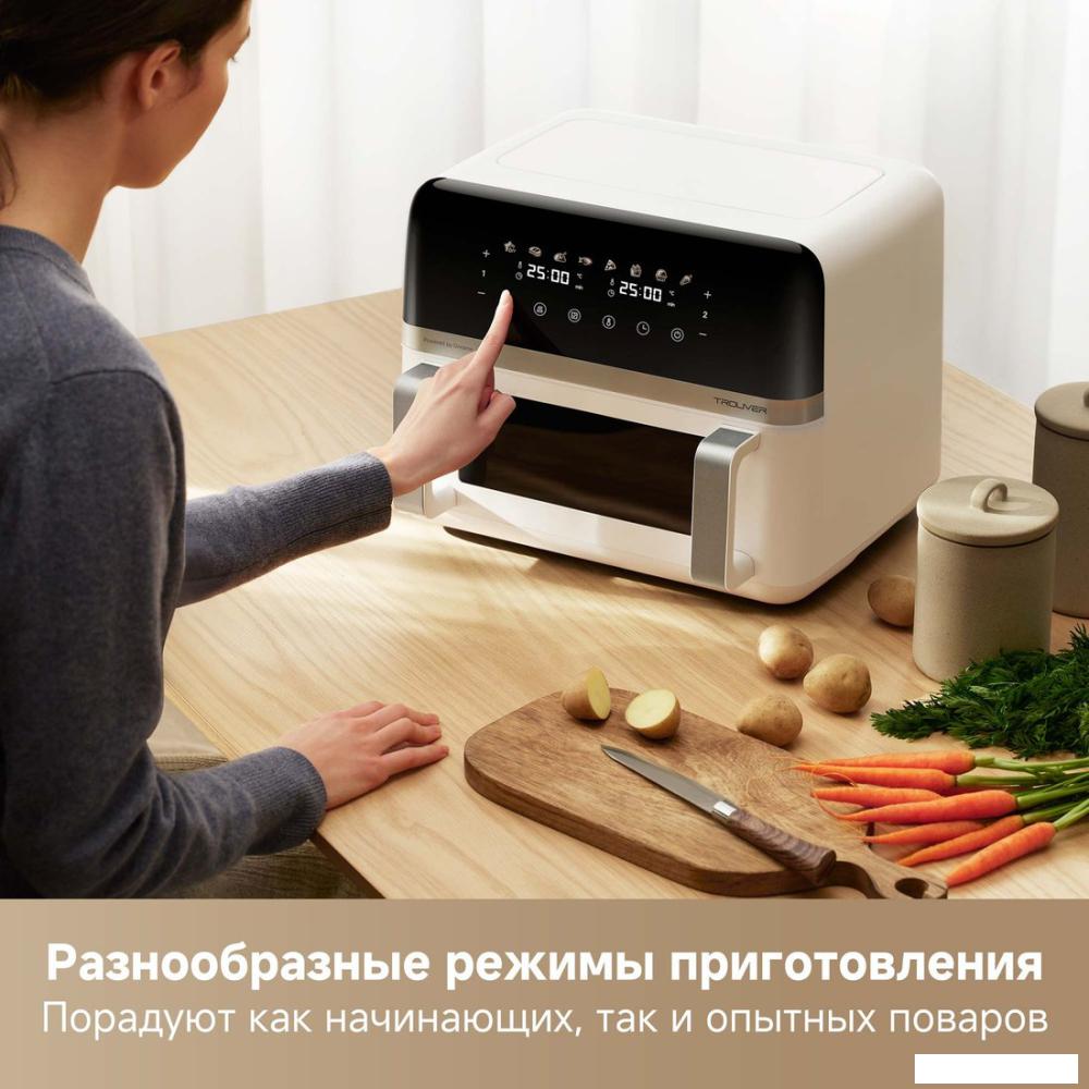 Аэрогриль (аэрофритюрница) Trouver Air Fryer FD20 Pro AF-5518ATB (белый)