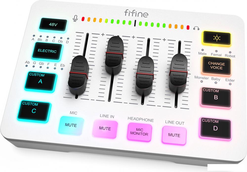 Микшерный пульт FIFINE SC3 (белый)