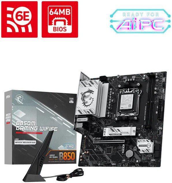 Материнская плата MSI B850M Gaming WiFi6E