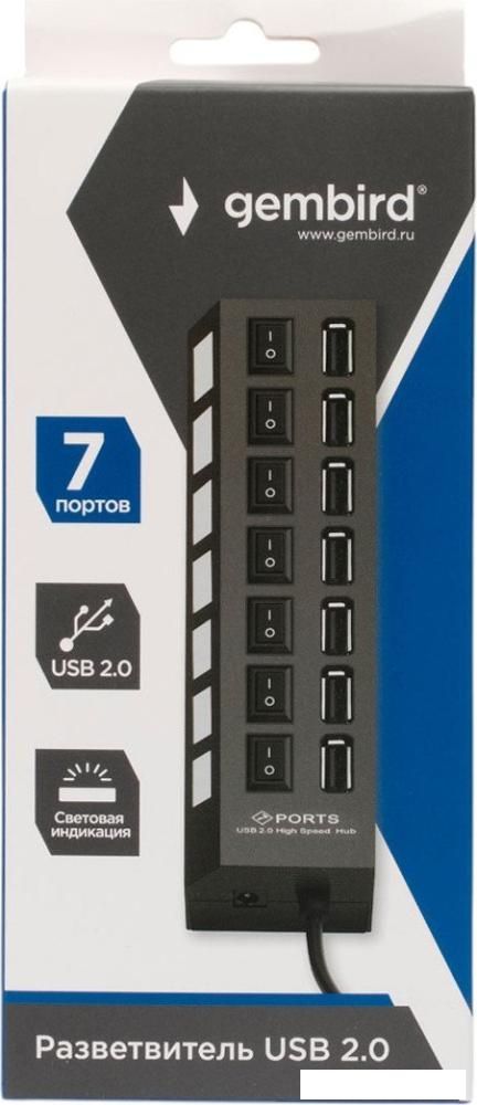 USB-хаб Gembird UHB-U2P7-01