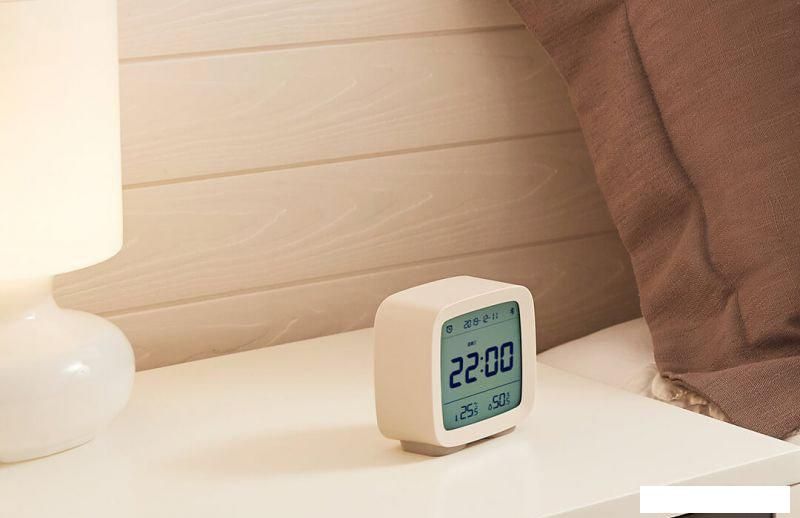 Термогигрометр Cleargrass Bluetooth Thermometer Alarm Clock White CGD1 (янтарный белый)