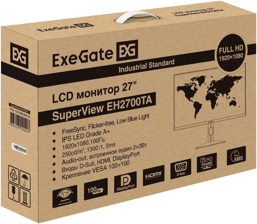 Монитор ExeGate SuperView EH2700TA EX299036RUS