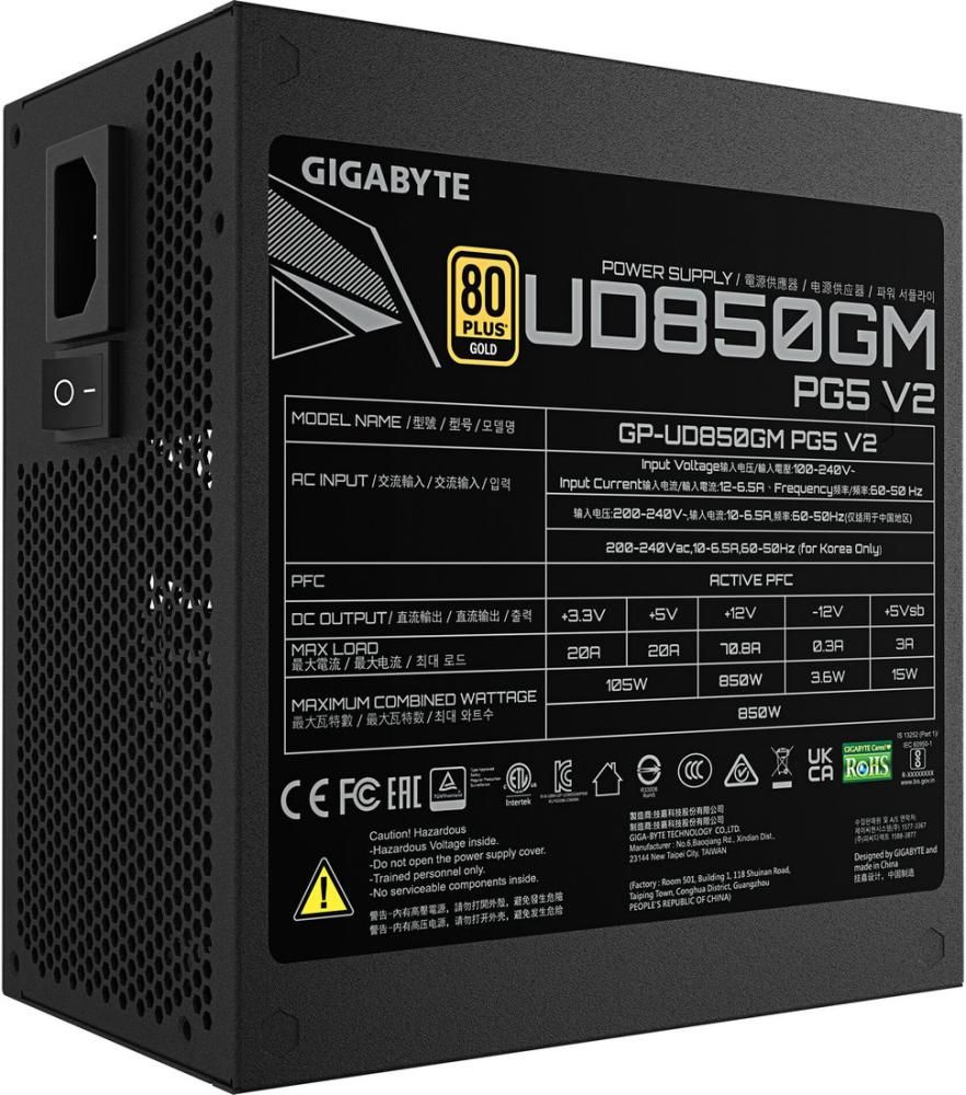Блок питания Gigabyte UD850GM PG5 V2