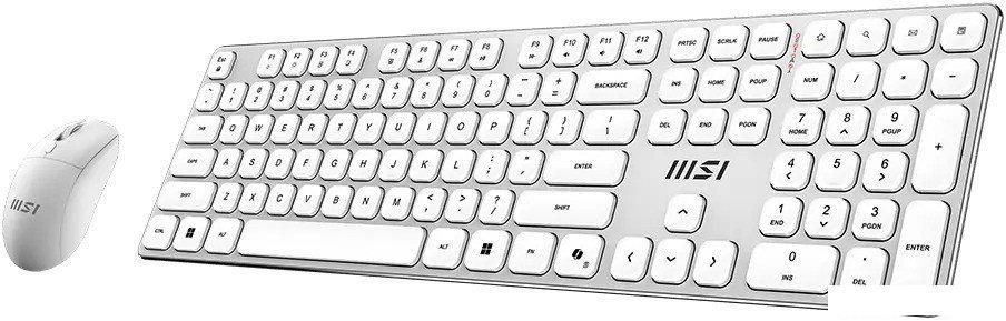 Офисный набор MSI Forge K210 Wireless Combo White