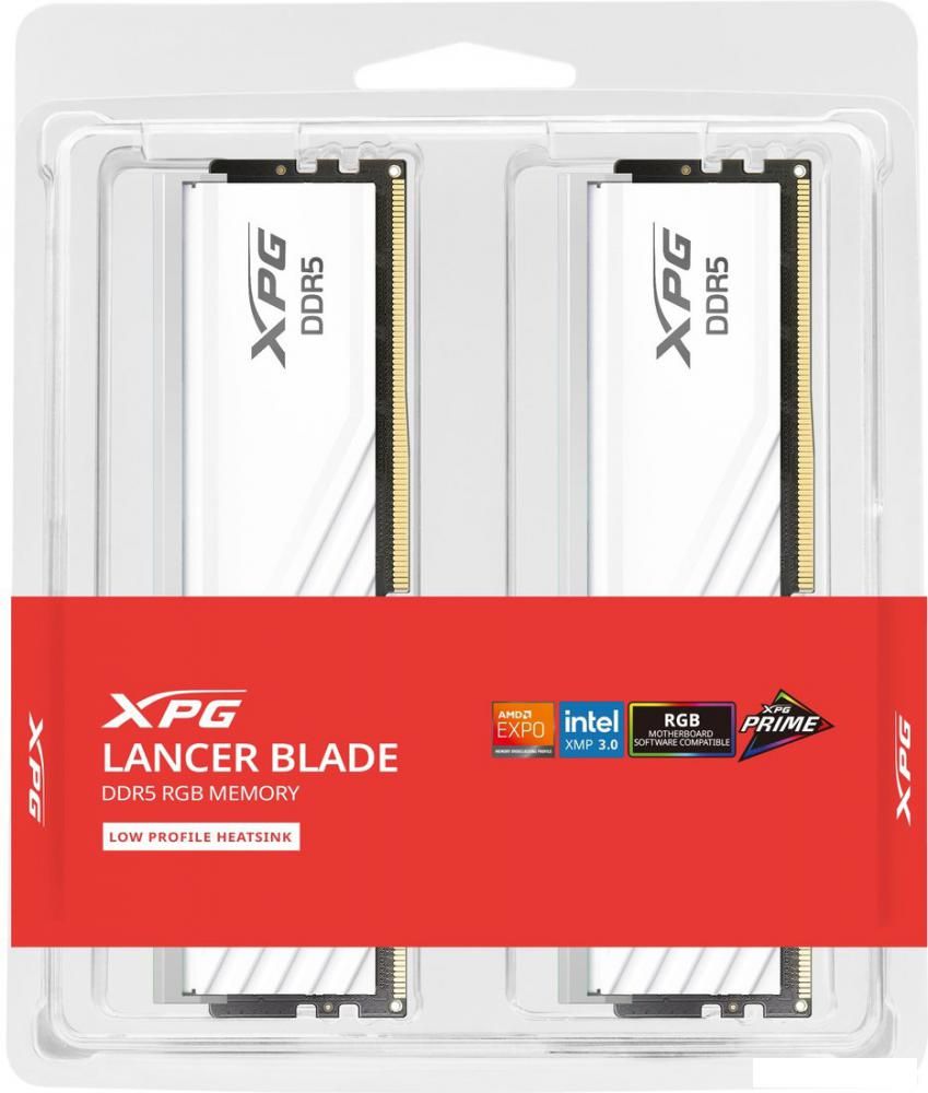Оперативная память ADATA XPG Lancer Blade RGB 2x16ГБ DDR5 6400 МГц AX5U6400C3216G-DTLABRWH