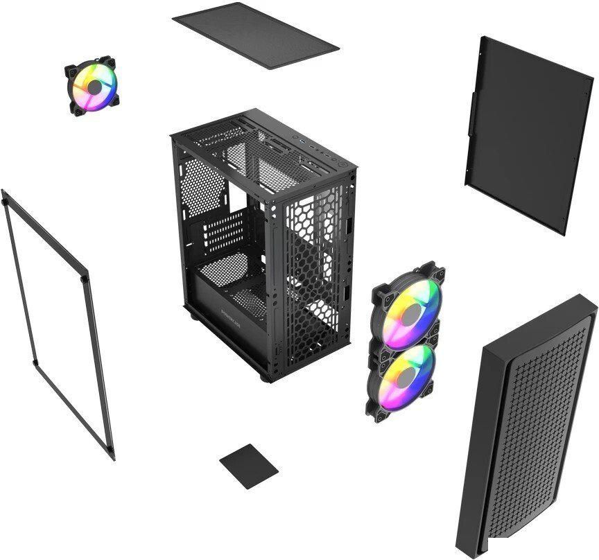 Корпус Powercase Mistral Micro EM20 CMMEM20B-L3