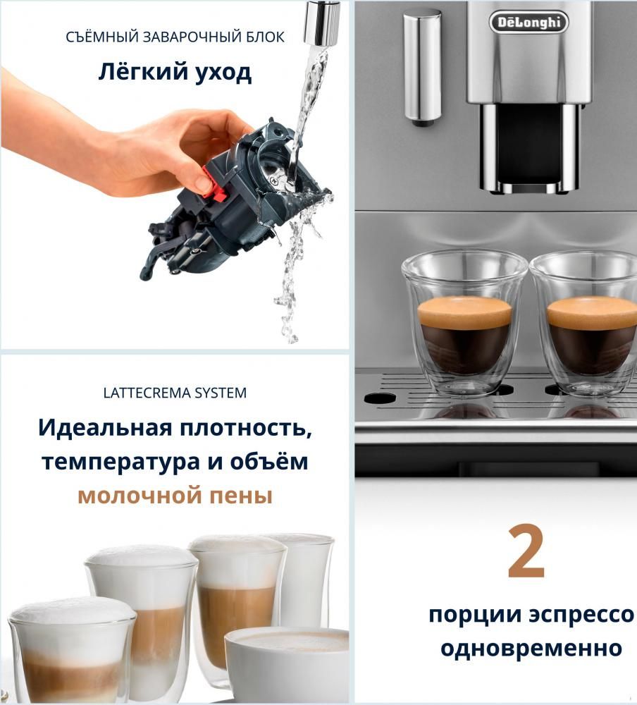 Кофемашина DeLonghi Autentica Cappuccino ETAM 29.660.SB