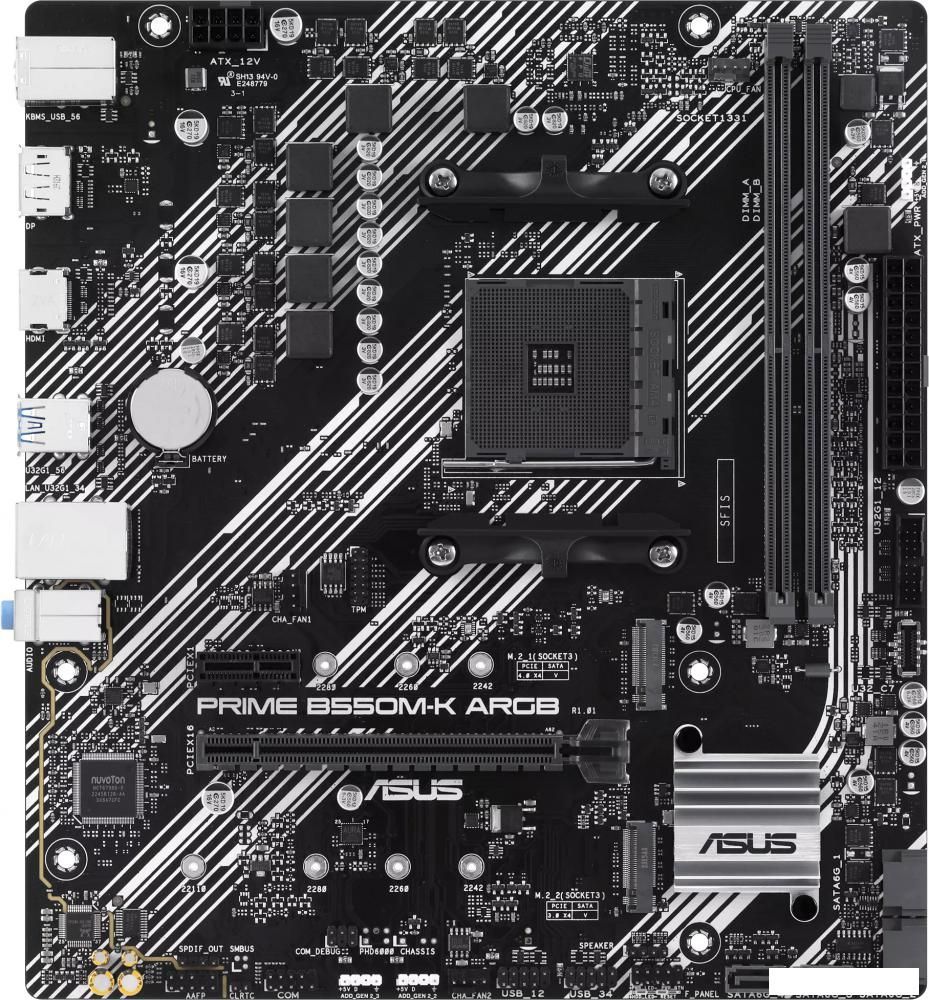 Материнская плата ASUS Prime B550M-K ARGB