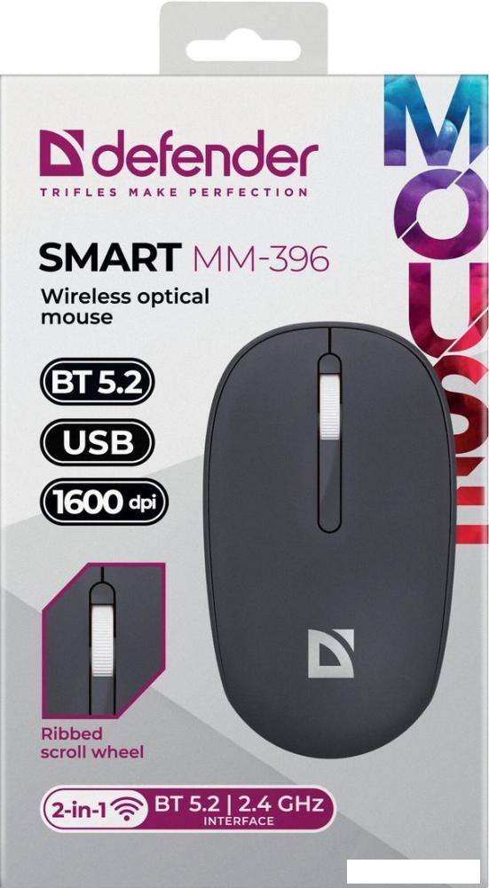 Мышь Defender Smart MM-396 (черный)