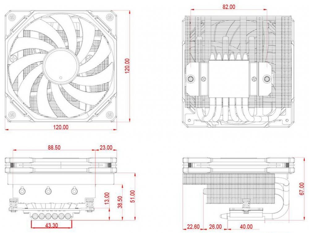 Кулер для процессора ID-Cooling IS-67-XT