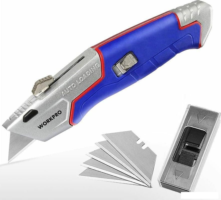 Нож строительный Workpro WP213012