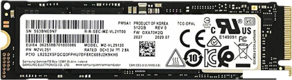 SSD Samsung PM9A1 1TB MZVL21T0HCLR-00B00