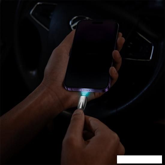 Кабель Baseus Glimmer Series USB Type-C - Lightning (2 м, черный)