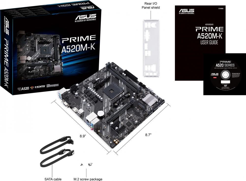 Материнская плата ASUS Prime A520M-K