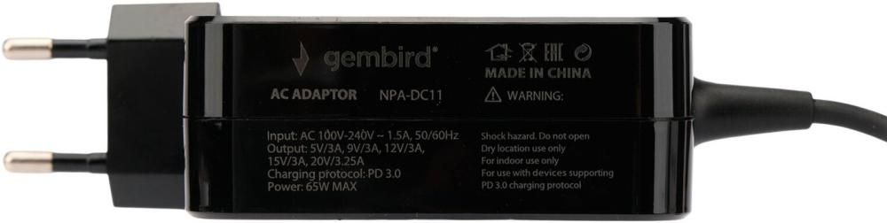 Сетевое зарядное Gembird NPA-DC11
