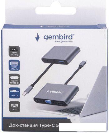 Док-станция Gembird UHB-D8