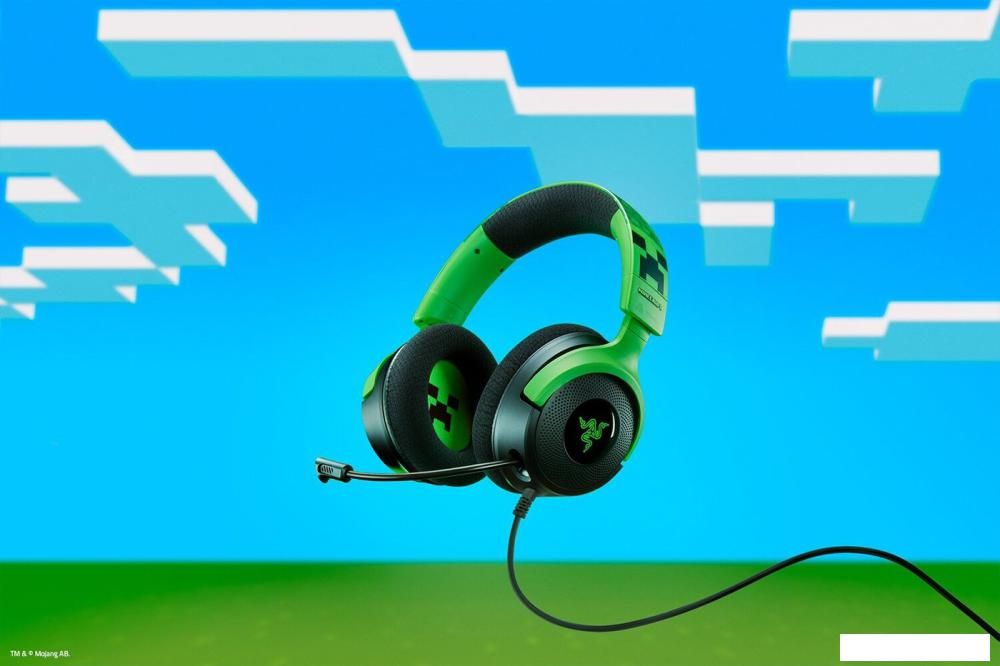 Наушники Razer Kraken V4 X Minecraft Edition