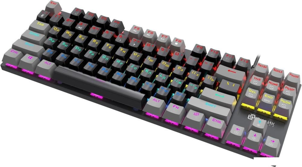 Клавиатура Оклик K600X (черный/серый)