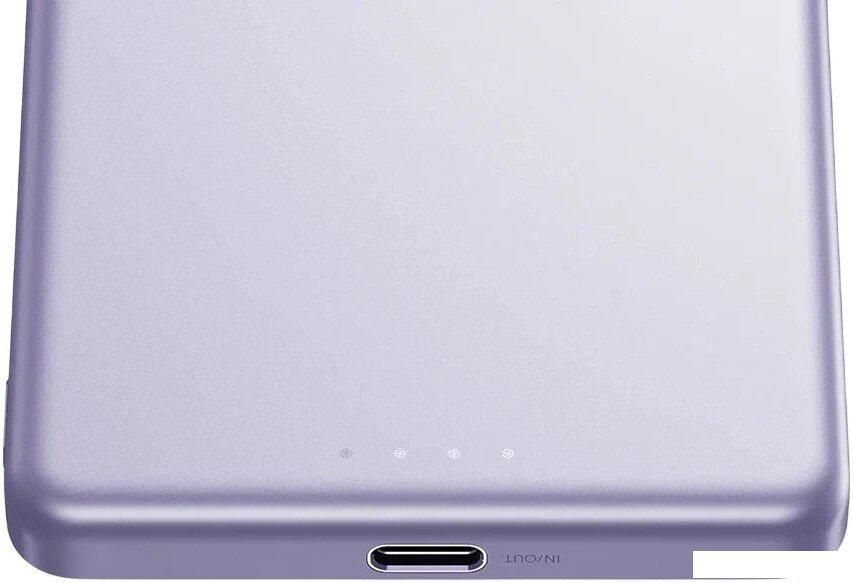 Внешний аккумулятор Xiaomi Super Slim Magnetic Power Bank WPB0507S 5000mAh (сиреневый, международная версия)