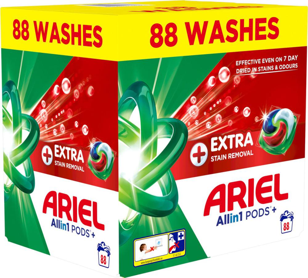Капсулы для стирки Ariel Pods+ All in 1 Extra Stain Removal (88 шт)