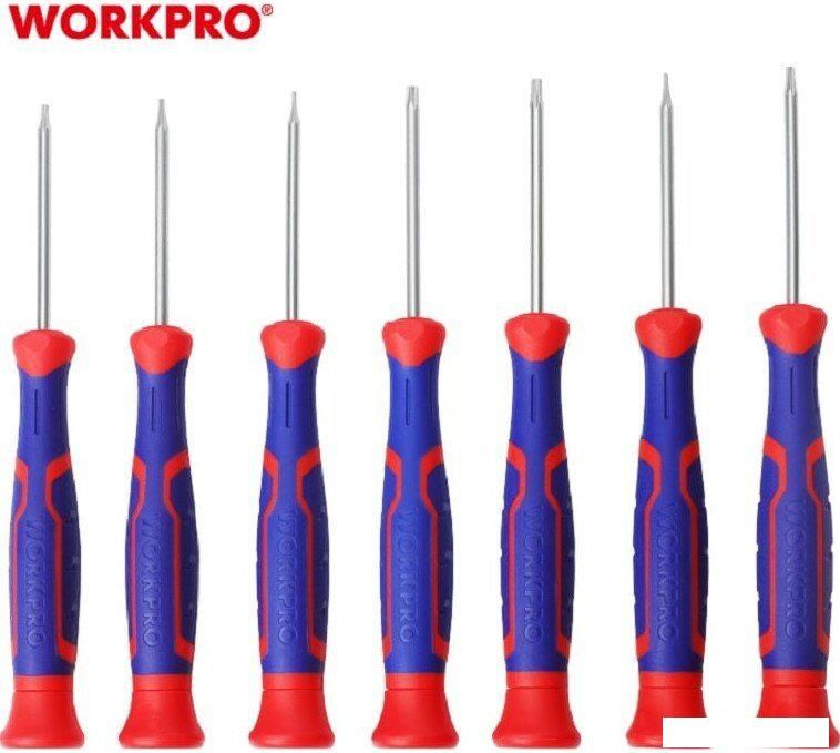 Набор отверток прецизионных Workpro WP200510 (7 предметов)