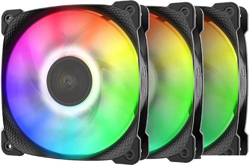 Набор вентиляторов Geometric Future Squama 2501 ARGB Triple Pack (черный)