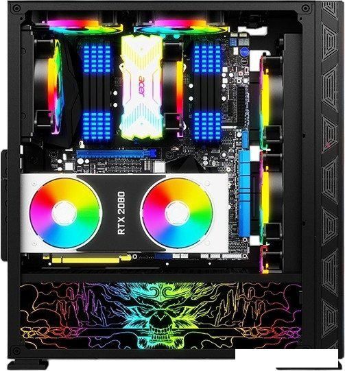 Корпус Soeyi AX8-B20 Tempered Glass