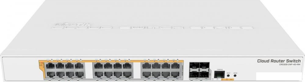 Управляемый коммутатор 3-го уровня Mikrotik CRS328-24P-4S+RM