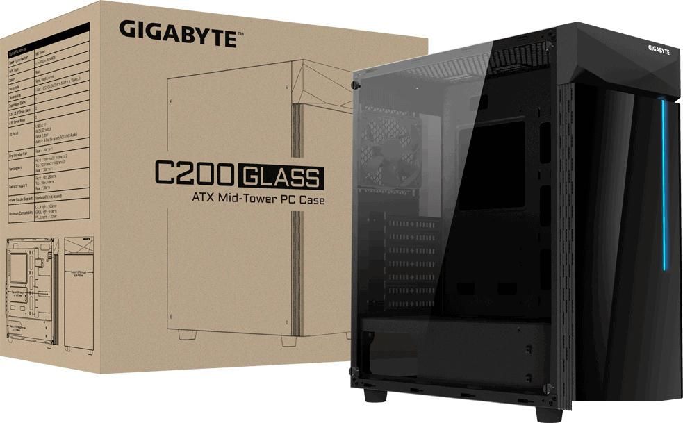 Корпус Gigabyte C200 Glass